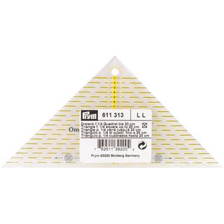Omnigrid Metric Right Triangle Quilters Ruler for 1/4 Square Up To 20cm