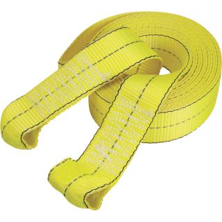Highland Reflective Tow Strap with Loop Ends   2 Inch x 20ft., 17,000 Lb.