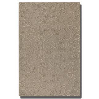 Vienna Dark Taupe Wool Rug (5 X 8)