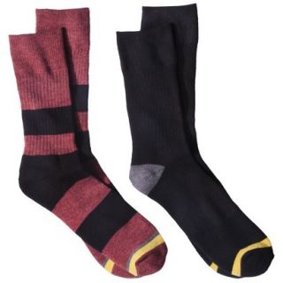 dENiZEN from the Levis brand Mens 2pk Wide Stripe Crew Socks   Black/Assorted