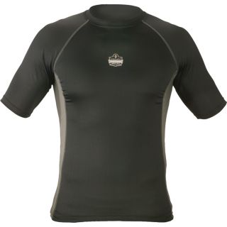Ergodyne CORE Performance Work Wear Short Sleeve T Shirt   Black, XL, Model 6410