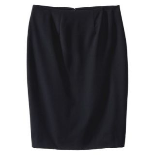 Merona Womens Twill Pencil Skirt   Black   16
