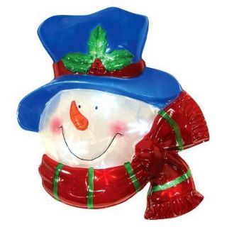 Battery Operated Icy Window Decor Snowman   Multicolor (13.75)