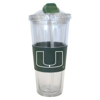 Boelter Brands NCAA 2 Pack Miami Hurricanes No Spill Double Walled Tumbler with