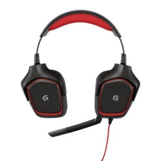 Logitech G230 Over The Head Gaming Headset   Black/Red (981 000541)
