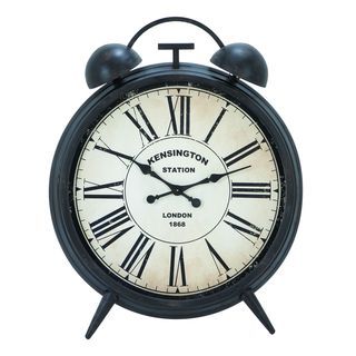 Antique Finish Round Metal Alarm Clock