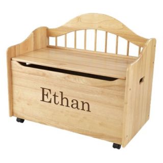 Kidkraft Limited Edition Personalised Natural Toy Box   Brown Ethan