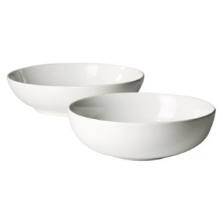 Coupe Porcelain Serve Bowl Set of 2   White