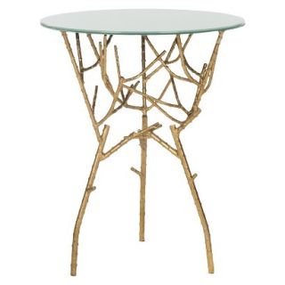Accent Table Safavieh Tara Accent Table   Gold