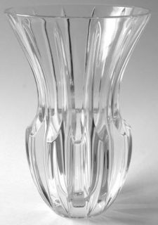 Rogaska Omni Flared Vase   Deep Vertical Cuts, Giftware Only