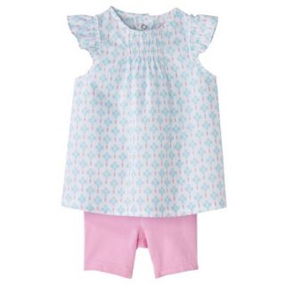 Just One YouMade by Carters Newborn Infant Girls 2 Piece Set   White/Pink 12 M