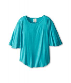 Ella Moss Girl Stella S/S Dolman Top Girls Short Sleeve Pullover (Blue)