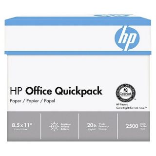 HP Office Paper, 92 Brightness, 20 lb   White (2500 Sheets Per Carton)