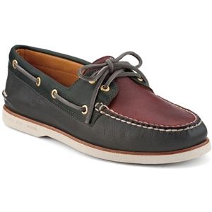 Sperry Top Sider Mens Gold Authentic Original 2 Eye Graphite Midnight Burgundy Shoes, Size 11 M   10847087