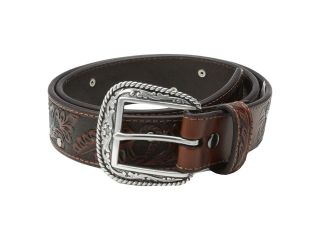 Ariat Studded Accent Tooled Belt Mens Belts (Brown)