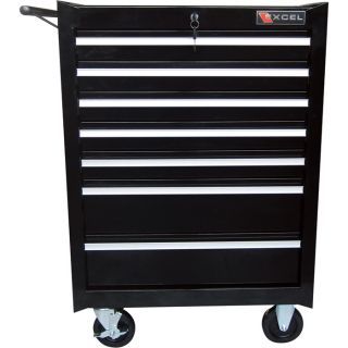 Excel 26 Inch 7 Drawer Roller Tool Cabinet   26 7/8 Inch W x 18 Inch D x 39 1/4