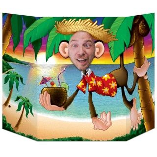 Luau Monkey Photo Prop