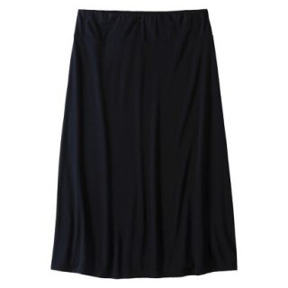 Pure Energy Womens Plus Size Knit Maxi Skirt   Black X