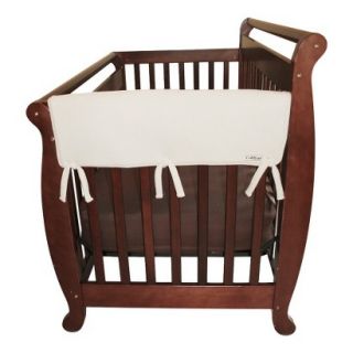Set of Two Fleece 27 Side Rail Cover for Convertible Cribs  Natural