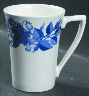 Portmeirion Harvest Blue Mug, Fine China Dinnerware   Blue Flowers & Fruit, Flor