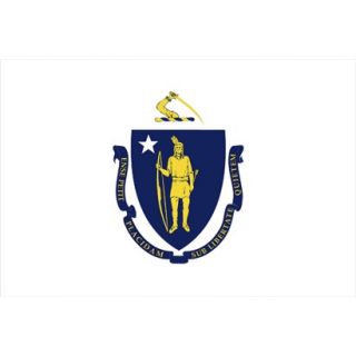 Massachusetts State Flag   3 x 5