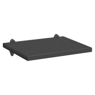Wall Shelf Black Sumo Shelf With Chrome Ara Supports   18W x 16D
