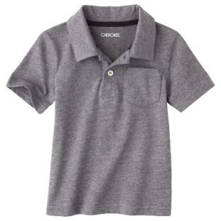 Cherokee Infant Toddler Boys Short Sleeve Polo   Grey 3T