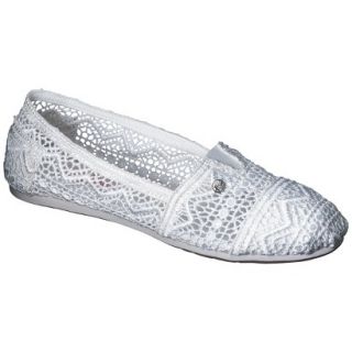 Womens Mad Love Lydia Crocheted Loafers   White 10