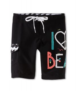 Billabong Kids Beach Boardshort Girls Swimwear (Black)
