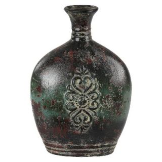 13.5 Ceramic Vase   Green