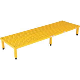 Vestil Adjustable Work Mate Stand   Serrated Deck, 60 Inch L x 24 Inch W, 14