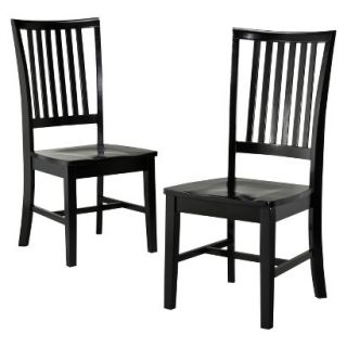 Dining Chair American Simplicity Oslo Side Chair   Black   Set of 2