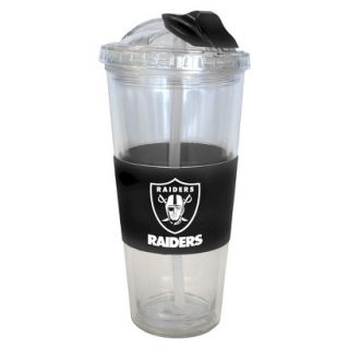 Boelter Brands NFL 2 Pack Oakland Raiders No Spill Tumbler with Straw   22 oz