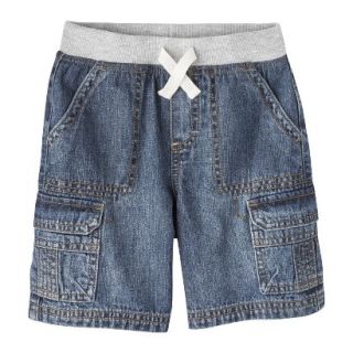 Cherokee Infant Toddler Boys Cargo Jean Short   Solid Blue 5T