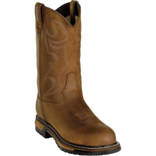 Rocky 11 Inch Branson Waterproof Western Boot   Steel Toe, Brown, Size 8 Wide,