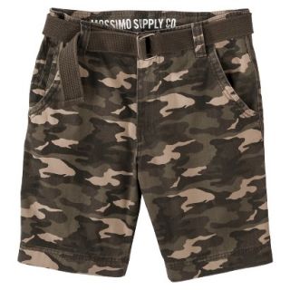 Mossimo Supply Co. Mens Belted Flat Front Shorts   Camo 34