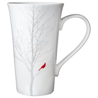Winter Cardinal Latte Mug Set of 4