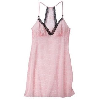Gilligan & OMalley Womens Lace Chemise   Pink XL