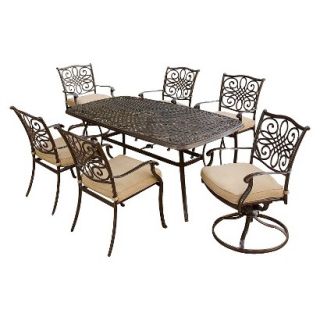 Traditions 7 Piece Metal Patio Dining Furniture Set
