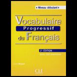Vocabulaire Progressif Francais   With CD