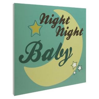 Night Night Baby Wall Art   Organic Palette