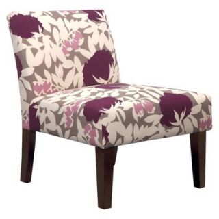 Skyline Armless Upholstered Chair Avington Armless Slipper Chair   Lavender