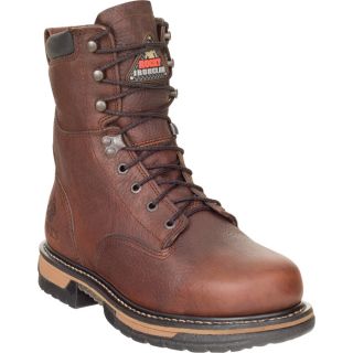 Rocky IronClad 8 Inch Waterproof Work Boot   Brown, Size 14 Wide, Model 5693