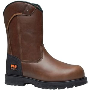 Timberland Mens Boomtown Wellington Alloy Safety Toe Brown Boots, Size 5.5 W   89665