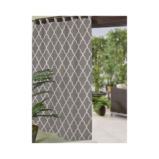 Corado Ogee Tab Top Indoor/Outdoor Curtain Panel, Gray