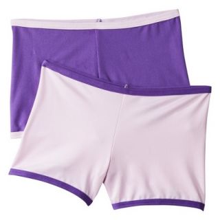 Hanes Girls Play Shorts   Pink/Prpl M