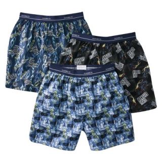 Boys Hanes Multicolor 3 pack Assorted Print Woven Boxer Underwear M(8 10)