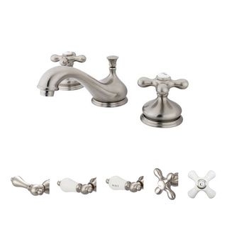 Water Creation Early 20th Century American Teapot Widespread Lavatory Faucet With Pop up Drain