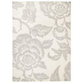 Threshold Wool Floral Area Rug   Shell (5x7)