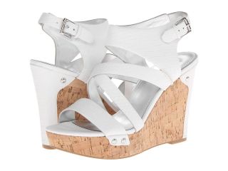 GUESS Hylie Womens Wedge Shoes (White)